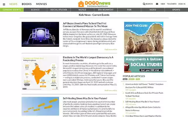 DOGOnews từ cửa hàng Chrome trực tuyến sẽ được chạy bằng OffiDocs Chrome trực tuyến