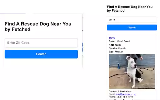 Dog Rescuer by Fetched  from Chrome web store to be run with OffiDocs Chromium online