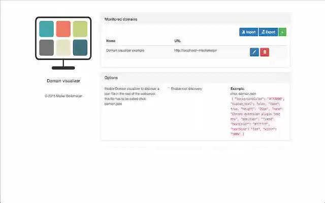 Domain visualizer from Chrome web store to be run with OffiDocs Chromium online Domain visualizer from Chrome web store to be run with OffiDocs Chromium online