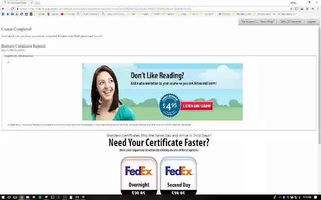 Do my NYSC Driver Safety Course  from Chrome web store to be run with OffiDocs Chromium online
