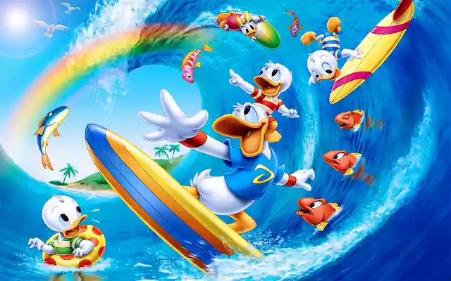 Donald Duck de Chrome web store se ejecutará con OffiDocs Chromium en línea