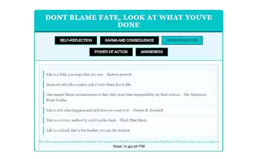 Dont Blame Fate, Look Youve Done  from Chrome web store to be run with OffiDocs Chromium online
