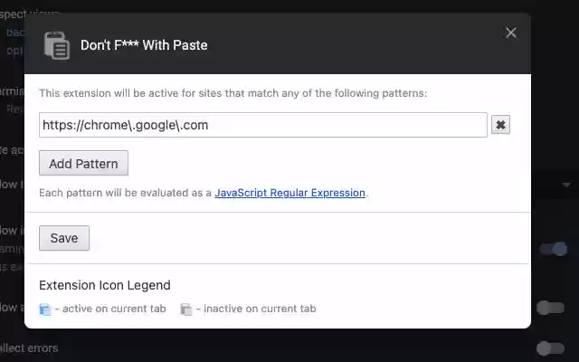Dont F*** With Paste  from Chrome web store to be run with OffiDocs Chromium online