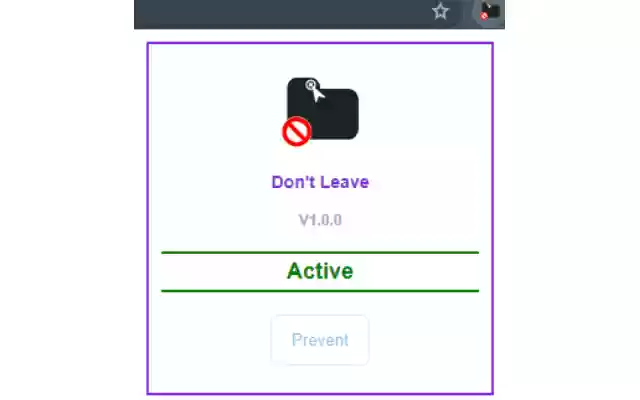 Dont Leave  from Chrome web store to be run with OffiDocs Chromium online