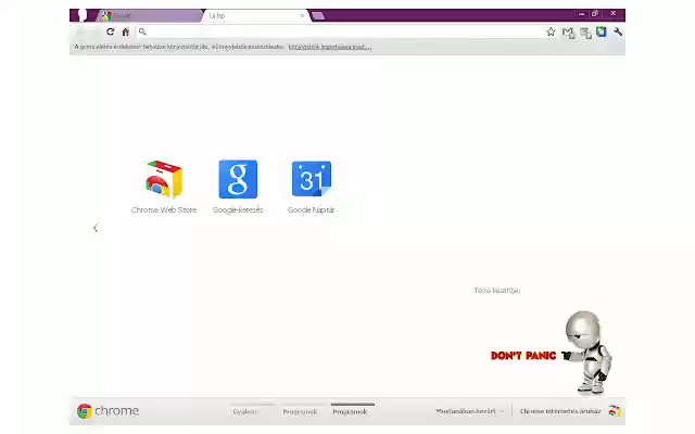 Dont Panic  from Chrome web store to be run with OffiDocs Chromium online