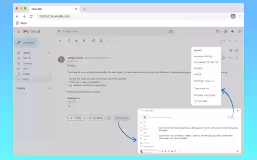 Dorin AI  from Chrome web store to be run with OffiDocs Chromium online