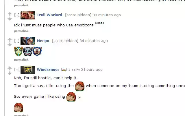 Dota 2 Emoticons  from Chrome web store to be run with OffiDocs Chromium online
