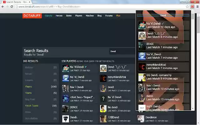 Dota 2 Stats  from Chrome web store to be run with OffiDocs Chromium online