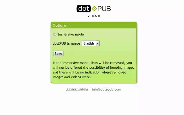 dotEPUB from Chrome web store to be run with OffiDocs Chromium online dotEPUB from Chrome web store to be run with OffiDocs Chromium online