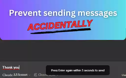 Double Enter for AI Chats For ChatGPT and Claude AI  from Chrome web store to be run with OffiDocs Chromium online