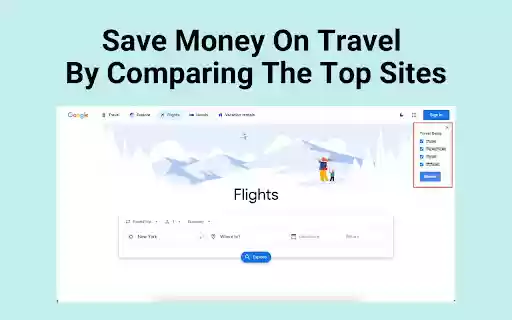 Dovie Find Travel Deals  from Chrome web store to be run with OffiDocs Chromium online