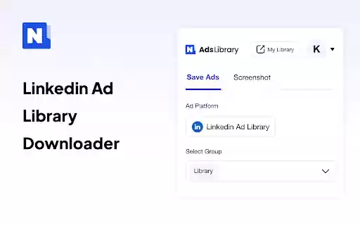 Download any ad from LinkedIn  from Chrome web store to be run with OffiDocs Chromium online