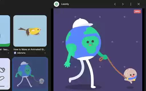 Download GIF as MP4 file  from Chrome web store to be run with OffiDocs Chromium online