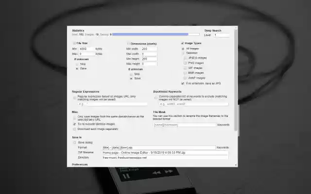 Download Images  from Chrome web store to be run with OffiDocs Chromium online