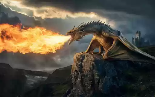 Dragon Spraying Fire  from Chrome web store to be run with OffiDocs Chromium online