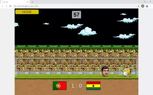 Dream Head Soccer Game  from Chrome web store to be run with OffiDocs Chromium online