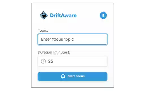 DriftAware  from Chrome web store to be run with OffiDocs Chromium online