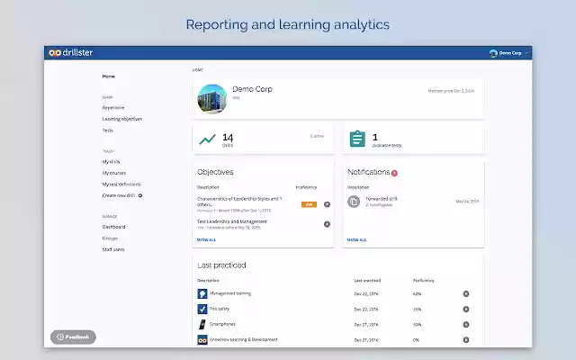 Drillster from Chrome web store to be run with OffiDocs Chromium online Drillster from Chrome web store to be run with OffiDocs Chromium online