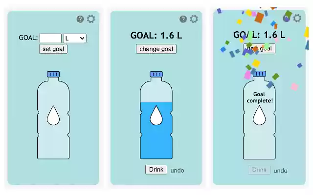 Drink Water  from Chrome web store to be run with OffiDocs Chromium online