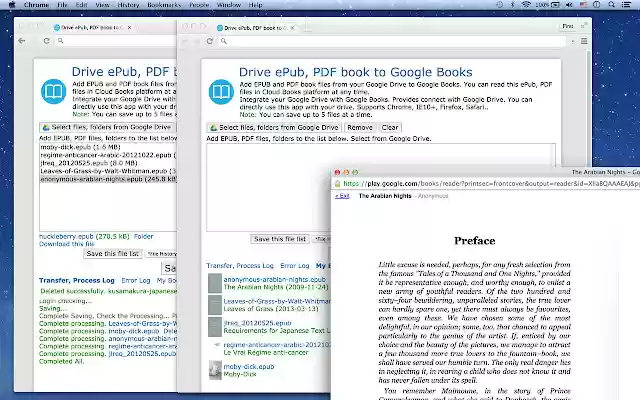 Drive ePub, PDF book to Google Books™ from Chrome web store to be run with OffiDocs Chromium online Drive ePub, PDF book to Google Books™ from Chrome web store to be run with OffiDocs Chromium online