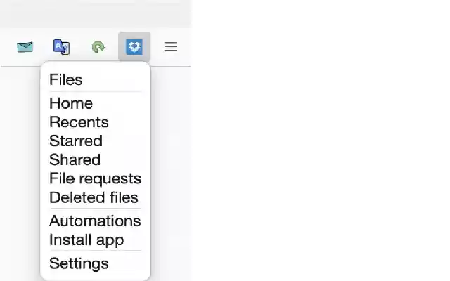 Dropbox button from Chrome web store to be run with OffiDocs Chromium online Dropbox button from Chrome web store to be run with OffiDocs Chromium online
