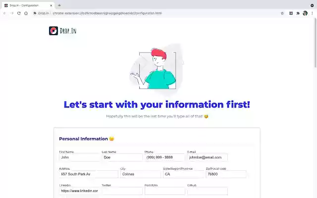 Drop.In  from Chrome web store to be run with OffiDocs Chromium online