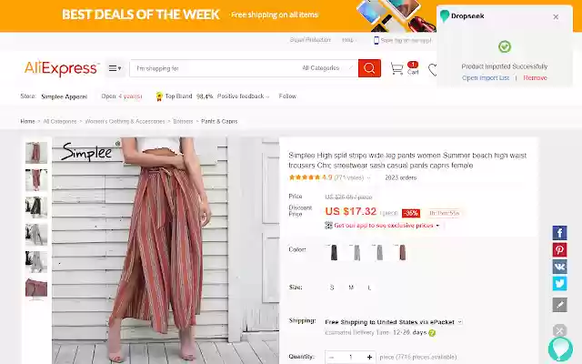 DROPSEEK Product Sourcing app for Shopify from Chrome web store to be run with OffiDocs Chromium online DROPSEEK Product Sourcing app for Shopify from Chrome web store to be run with OffiDocs Chromium online