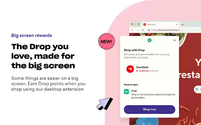 Drop: Shop Offers Earn Cash Back from Chrome web store to be run with OffiDocs Chromium online Drop: Shop Offers Earn Cash Back from Chrome web store to be run with OffiDocs Chromium online