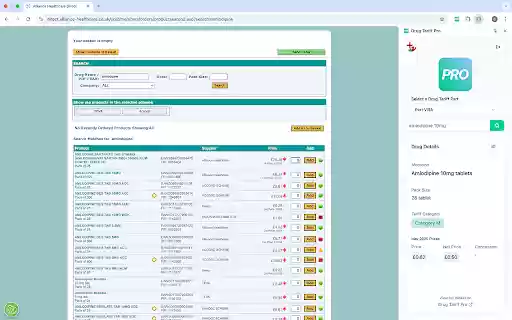 Drug Tariff Pro from Chrome web store to be run with OffiDocs Chromium online Drug Tariff Pro from Chrome web store to be run with OffiDocs Chromium online