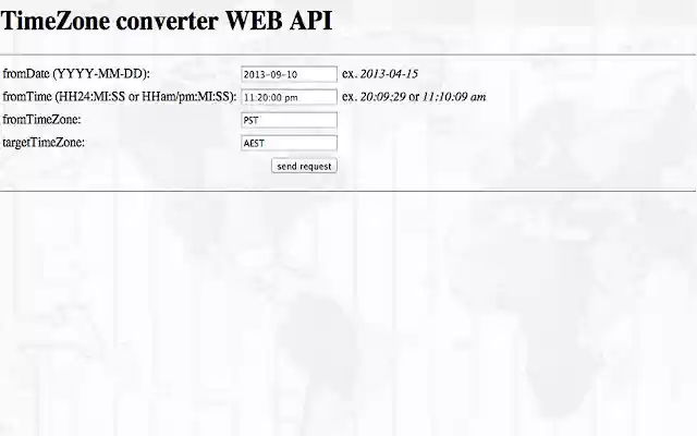 DS TimeZone Converter  from Chrome web store to be run with OffiDocs Chromium online