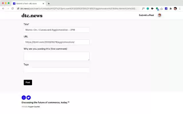 dtc.news from Chrome web store to be run with OffiDocs Chromium online dtc.news from Chrome web store to be run with OffiDocs Chromium online