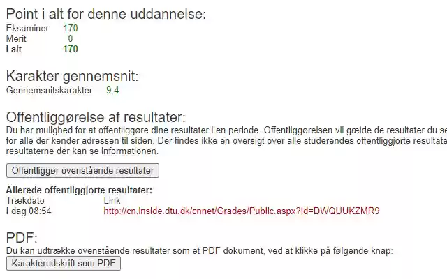 DTU average grade  from Chrome web store to be run with OffiDocs Chromium online