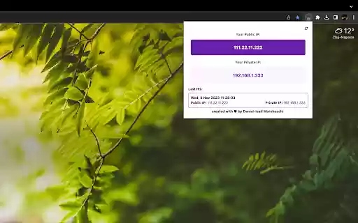 Dual IP Info from Chrome web store to be run with OffiDocs Chromium online Dual IP Info from Chrome web store to be run with OffiDocs Chromium online