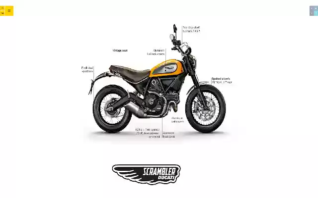 Ducati Scrambler  from Chrome web store to be run with OffiDocs Chromium online