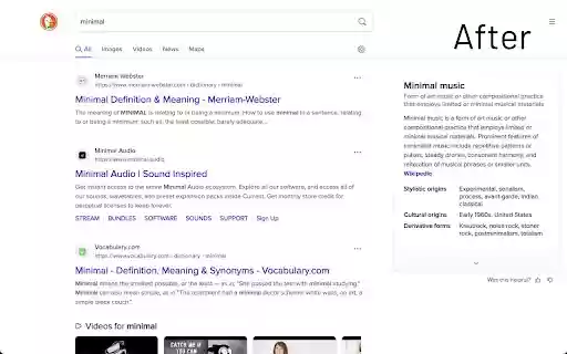 DuckDuckGo Minimal Theme  from Chrome web store to be run with OffiDocs Chromium online