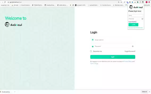 Ducknowl  from Chrome web store to be run with OffiDocs Chromium online