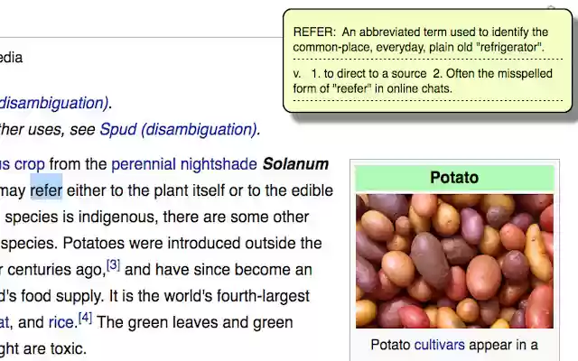 Ductionary  from Chrome web store to be run with OffiDocs Chromium online