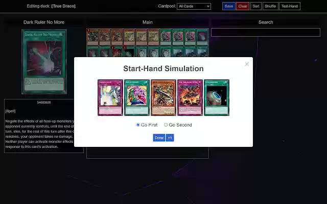 DuelingNexus Start Hand Simulator from Chrome web store to be run with OffiDocs Chromium online DuelingNexus Start Hand Simulator from Chrome web store to be run with OffiDocs Chromium online