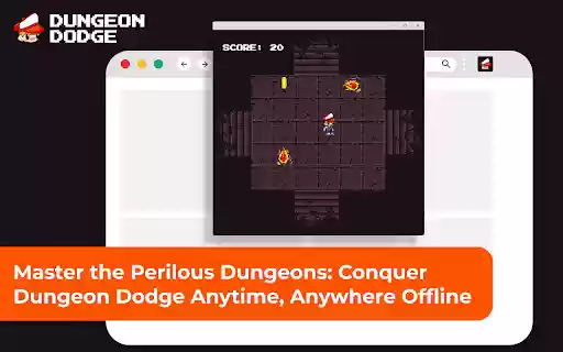 Dungeon Dodge  from Chrome web store to be run with OffiDocs Chromium online