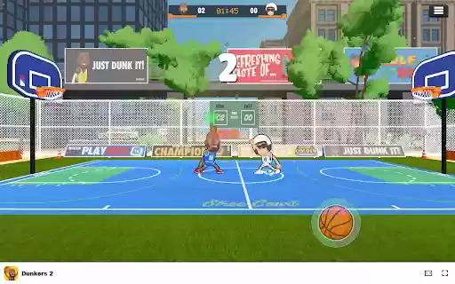 Dunkers 2 Basketball  Multiplayer  Action Game  from Chrome web store to be run with OffiDocs Chromium online