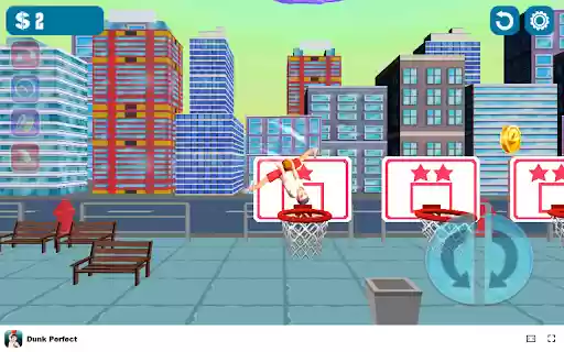Dunk Perfect Game Showcase your slam moves and earn style points!  from Chrome web store to be run with OffiDocs Chromium online