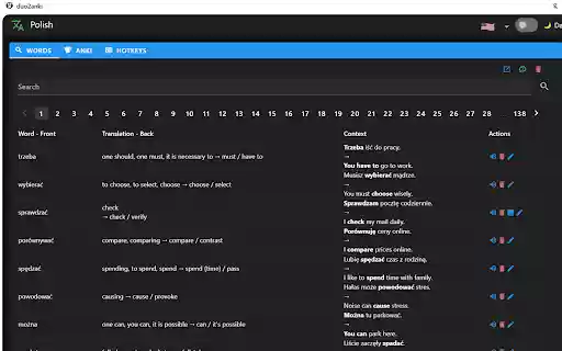 duo2anki  from Chrome web store to be run with OffiDocs Chromium online