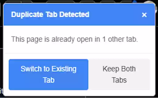 Duplicate Tab Detector  from Chrome web store to be run with OffiDocs Chromium online