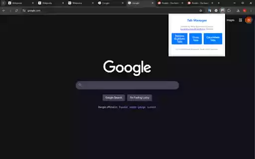 Duplicate Tab Remover  from Chrome web store to be run with OffiDocs Chromium online