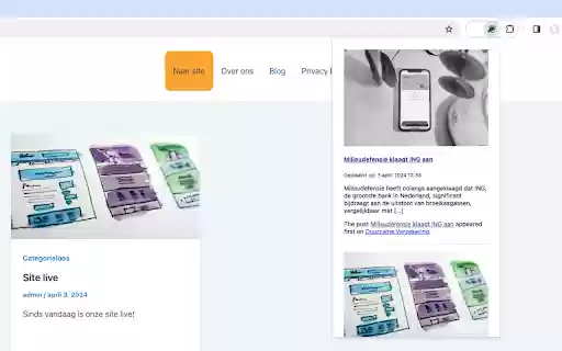 Duurzame Verzekering Blog  from Chrome web store to be run with OffiDocs Chromium online
