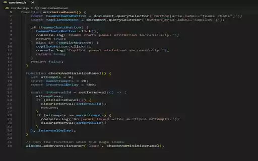 Dynamics 365 Side Panel Minimizer  from Chrome web store to be run with OffiDocs Chromium online