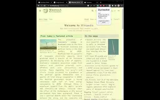 DyslexiAid from Chrome web store to be run with OffiDocs Chromium online DyslexiAid from Chrome web store to be run with OffiDocs Chromium online