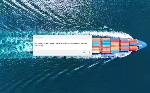 E2open ClickOnce launcher  from Chrome web store to be run with OffiDocs Chromium online