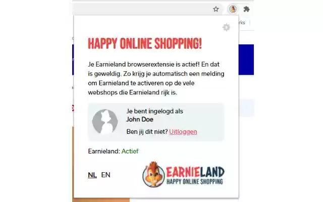 Earnieland mula sa Chrome web store na tatakbo sa OffiDocs Chromium online