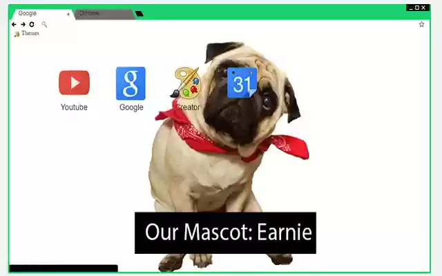 Earnie The Pug  from Chrome web store to be run with OffiDocs Chromium online